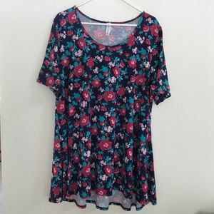 CLEARANCE SALE! 
Lularoe Floral Flared Tee Tunic 2XL NWOT